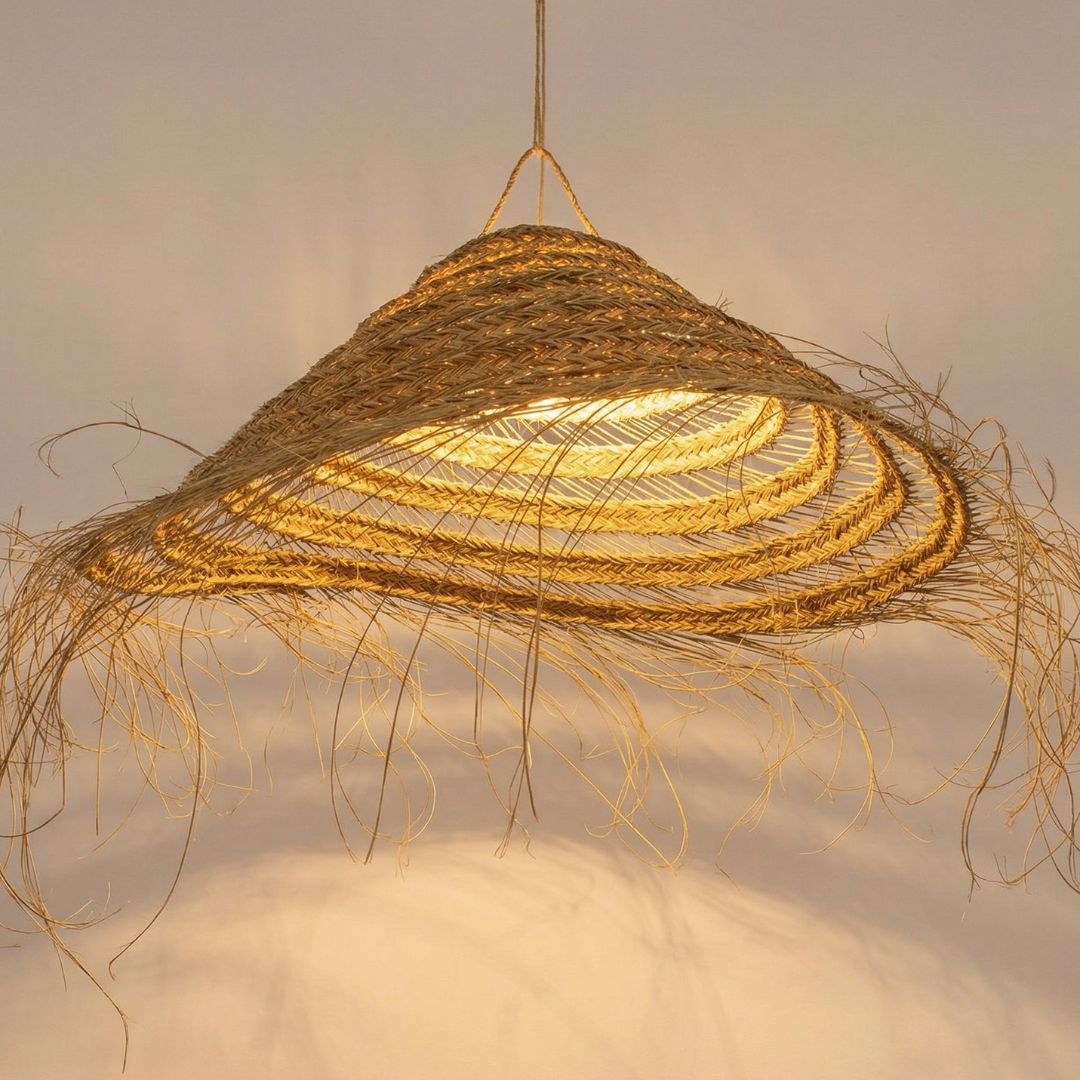 The Horizon Raffia Fringe Pendant