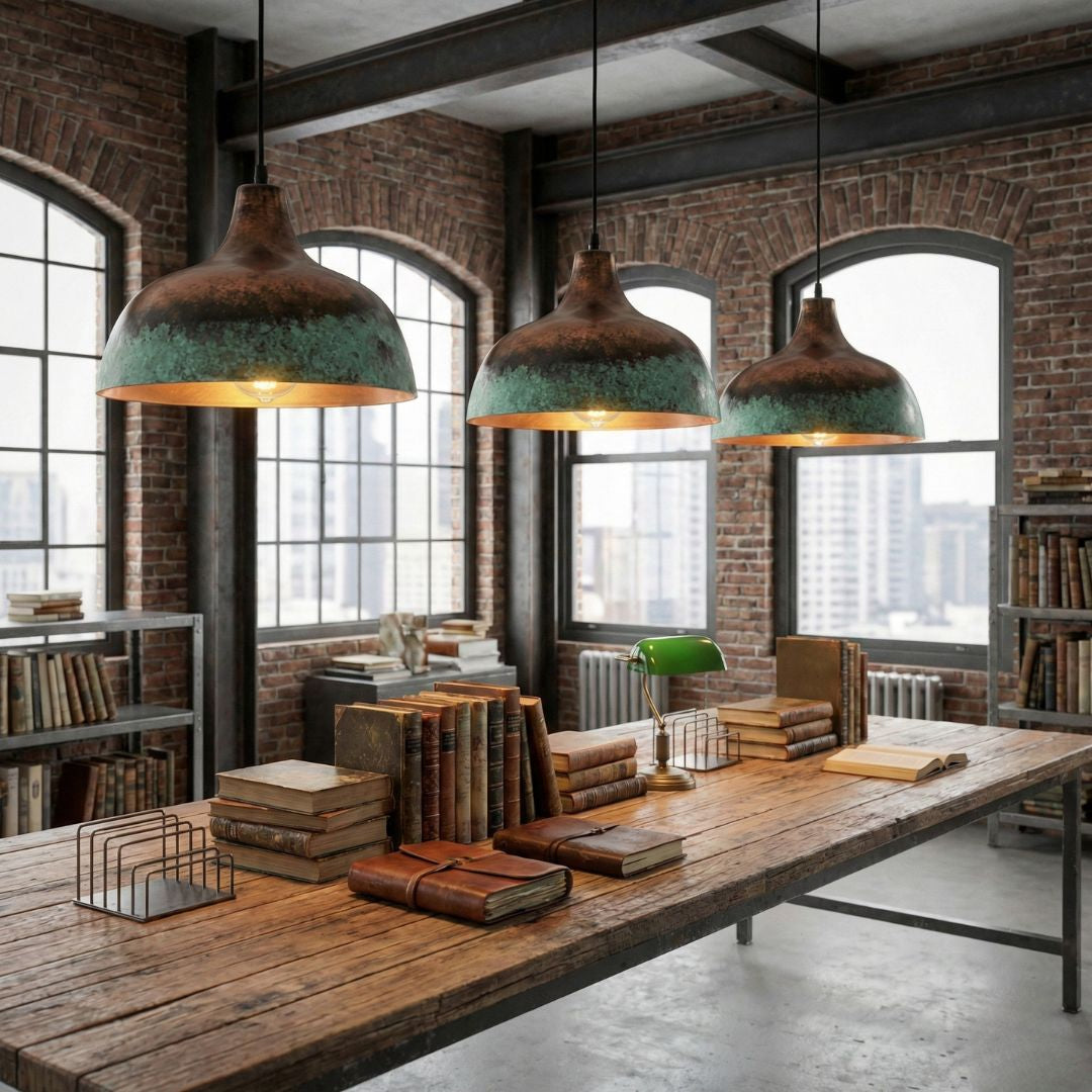 Afra : Patina Copper Pendant Light