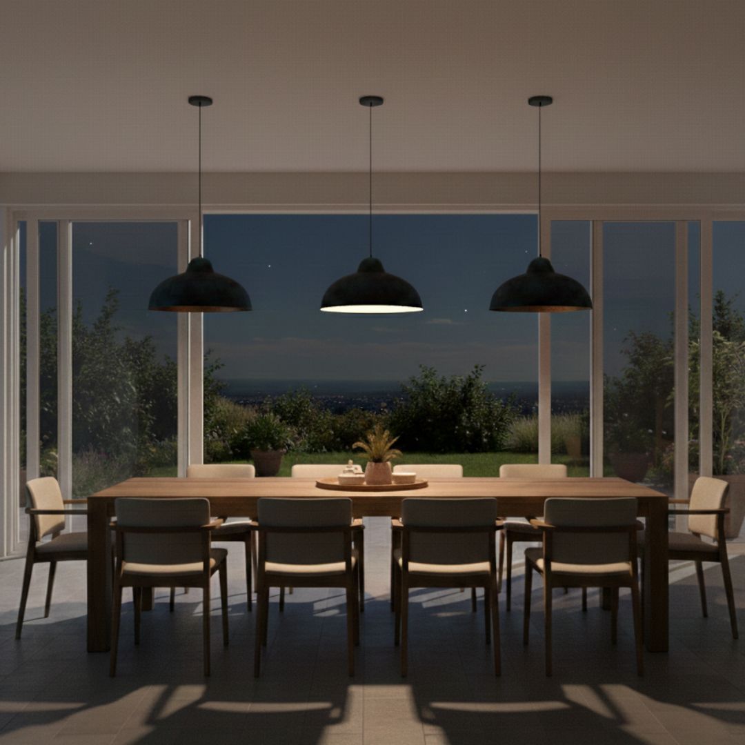 Alba : Dark Blue Patina Copper Light