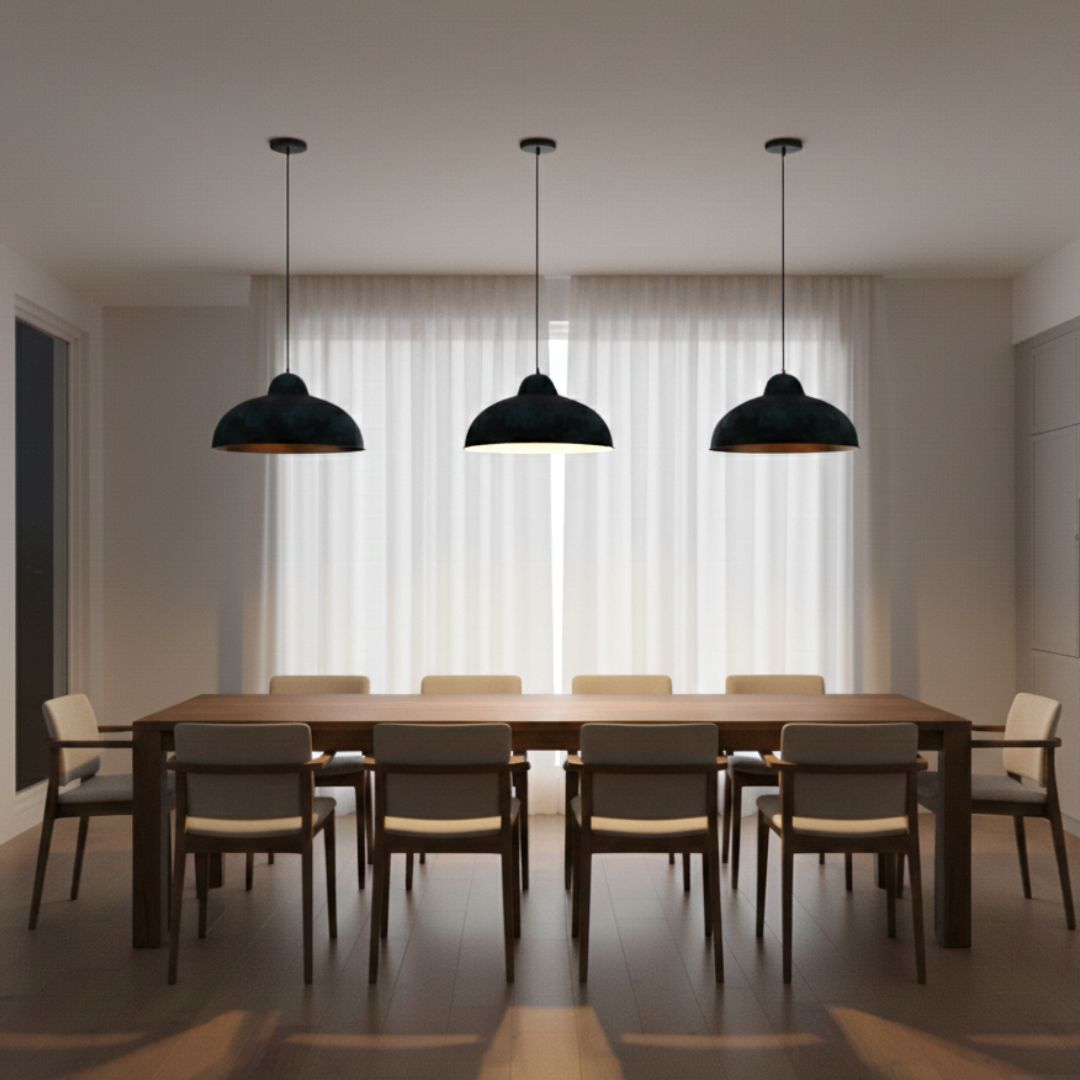 Alba : Dark Blue Patina Copper Light