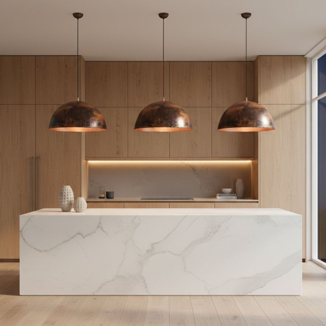 Asidd : Dome Copper Pendant Light