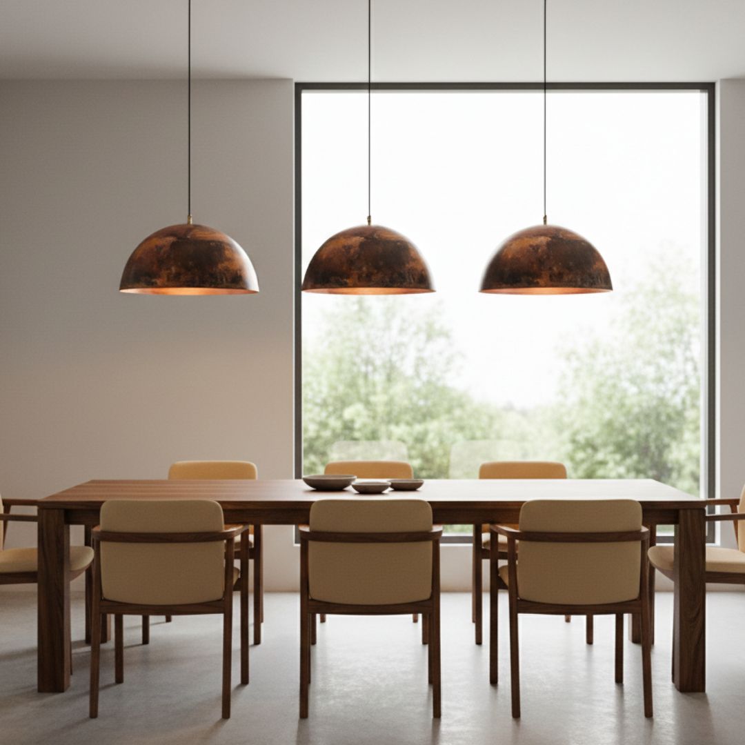 Asidd : Dome Copper Pendant Light