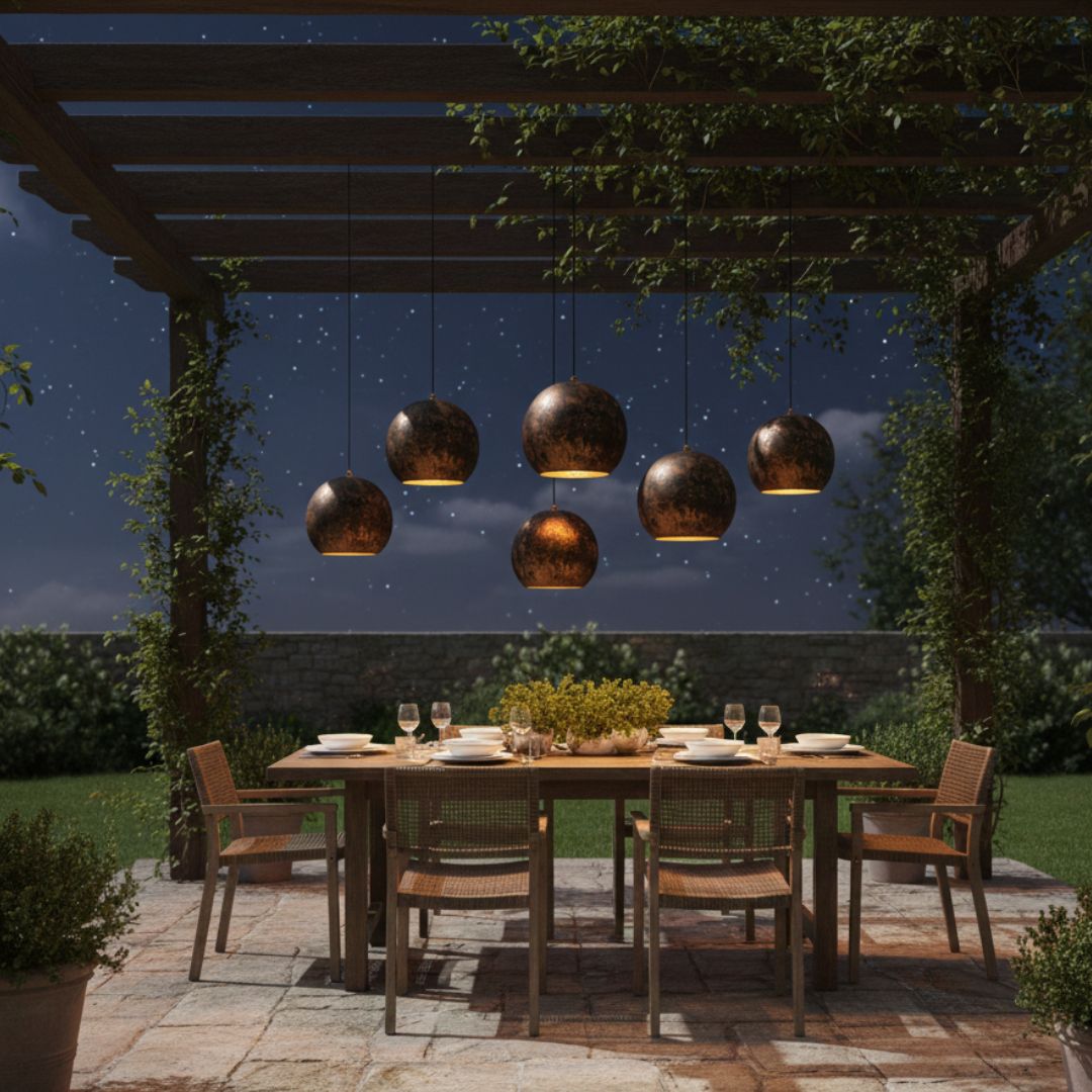 Lucent : Rounded Organic Copper Pendant Light