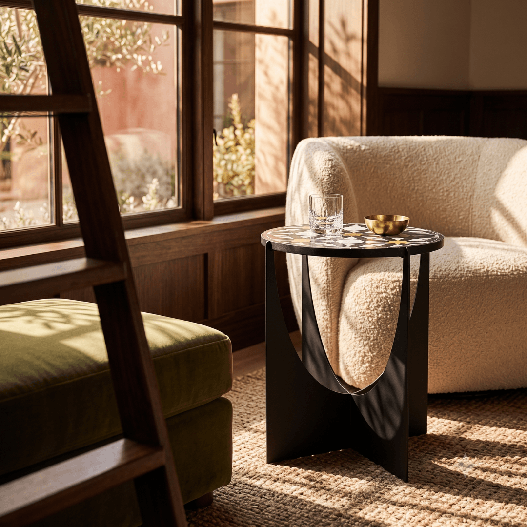 Riad - Handmade Zellige Mosaic Tile Table