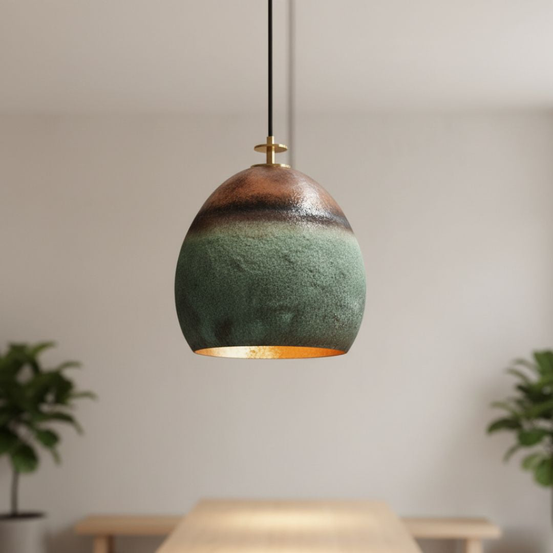 Taziri : Patina Copper Pendant Light Set Of 3